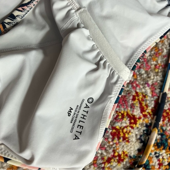 Athleta Desert Geo Printed Cutout High Waisted One Piece Swimsuit Medium Petite‎ - Picture 8 of 15